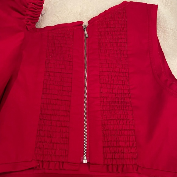 NWOT Aje Red Puff One Sleeve Top - Picture 6 of 13